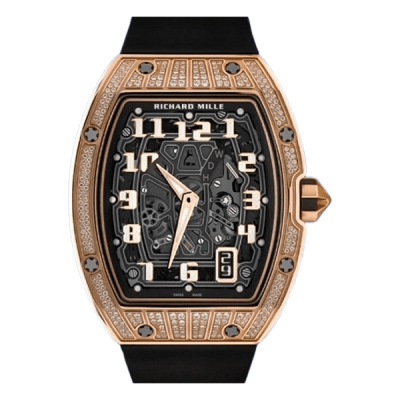 Richard Mille RM67-01 Skeleton Dial Ultra-Thin 18K Gold Wrapped & Natural Diamonds Best Refined 38.7mm