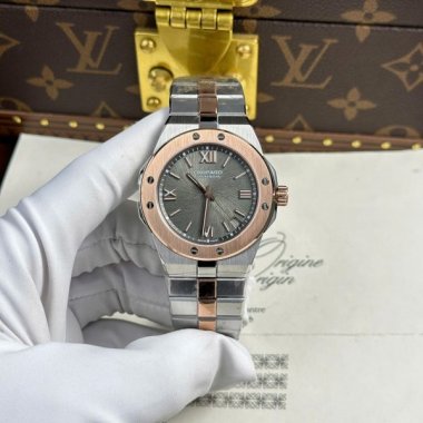 Chopard Alpine Eagle Replica Watches Demi Rose Gold GH Factory 41mm