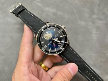 Blancpain Fifty Fathoms Tourbillon 8 Jours Best Replica Watches Black Dial YS Factory 45mm