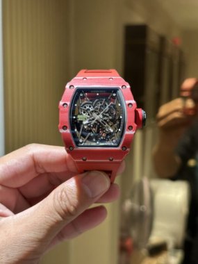 Richard Mille RM35-02 Replica 11 Watch Carbon Fiber Red 45mm