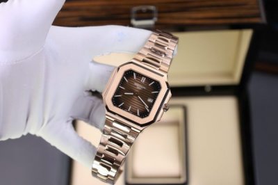 Patek Philippe Cubitus 5821 Rose Gold Replica Watch Dial Chocolate 45mm