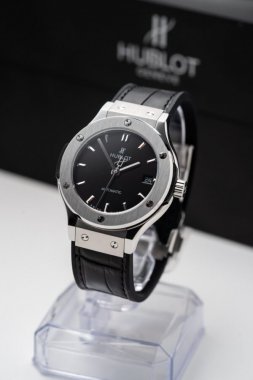 Hublot Classic Fusion Titanium Black Replica Watch JJF Factory 38mm