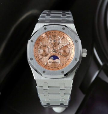 Audemars Piguet 26574 Replica Watches Salmon Dial Metal Wire 41mm
