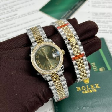 Rolex DateJust Women’s Replica 1:1 Watch With Stone Bezel 31mm