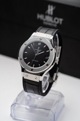 Hublot Classic Fusion Titanium Black Replica Watch JJF Factory 38mm
