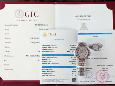 Patek Philippe Replica Watches Nautilus Haute Joaillerie 7118 Custom Full Moissanite Diamonds 35.2mm