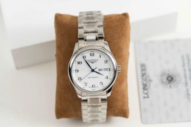 Longines Master Replica Watch White Dial Metal Wire 38.5mm