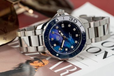 Tag Heuer Replica Watches WAY131L.BA0748 Mother Of Pearl Dial Blue 43mm