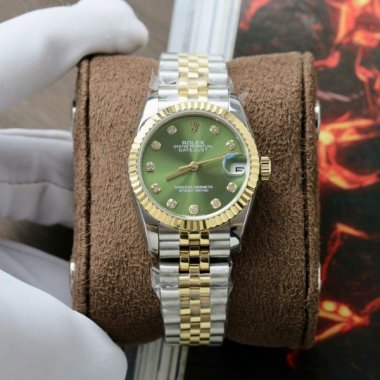 Rolex DateJust Fake Watches Green Dial Jubilee Strap 31mm
