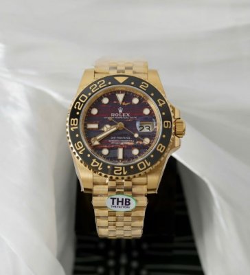 Rolex GMT-Master II 126718GRNR Replica Watch Tiger Eye Stone Dial THB Factory 40mm