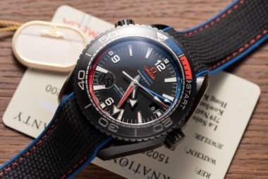 Omega Seamaster GMT Replica Watch Ceramic Black VS Factory 45.5mm