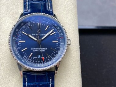 Breitling Navitimer Best Replica Watches Blue Leather Strap BLS Factory 41mm