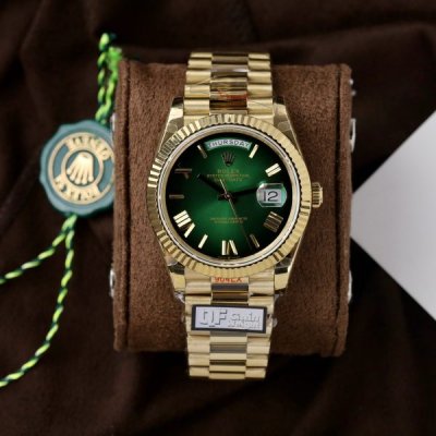 Rolex Replica Watch Day-Date 228238-0069 Green Ombre 185 Grams QF Factory 40mm