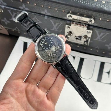 Breguet Best Copies Watch Tradition 7057 Leather Strap Black ZF Factory 40mm