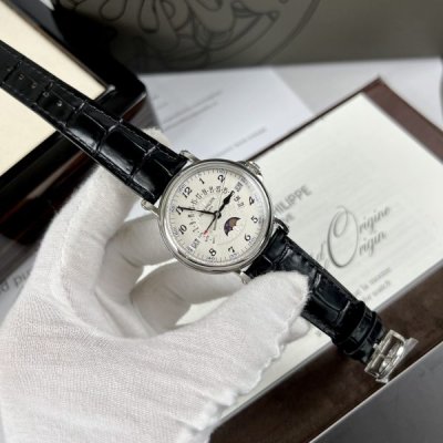 Patek Philippe Replica Watches Grand Complications 5159G White Dial 38mm