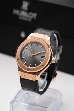 Hublot Classic Fusion King Gold Gray Dial Replica Watch JJF Factory 38mm