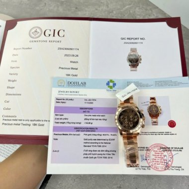 Rolex Cosmograph Daytona 116505 Custom 18K Gold Wrapped Replica Watch 40mm
