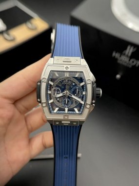 Hublot Spirit Of Big Bang Titanium Replica Watch Rubber Strap MS Factory 42mm
