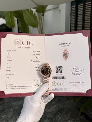 Rolex Replica Watch Day-Date 228235 Gold Wrapped Chocolate Dial GM Factory 40mm