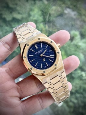 Audemars Piguet Replica Watch Royal Oak 15202OR Jumbo Blue Dial ZF Factory 39mm