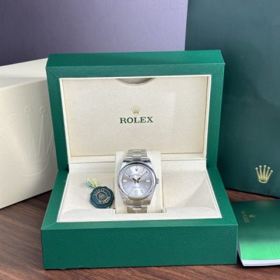 Rolex Replica Watch Oyster Perpetual 124300 Silver Dial Clean Factory 41mm