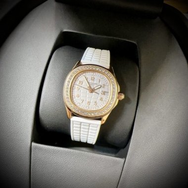 Patek Philippe Aquanaut 5072R Replica Watch White Rubber Strap PPF 35.6mm