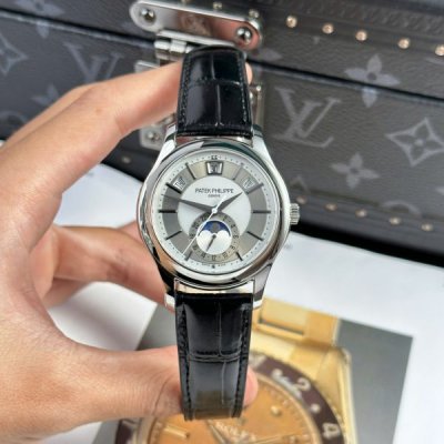 Patek Philippe Complications 5205G Replica Watch Leather Strap 40mm