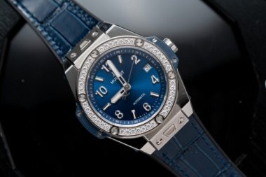 Hublot Big Bang One Click Fake Watch Blue Dial 39mm