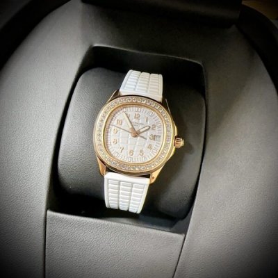 Patek Philippe Aquanaut 5072R Replica Watch White Rubber Strap PPF 35.6mm