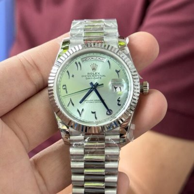 Rolex Day-Date Replica Watch Blue Dial Arabic Markers GM V2 40mm