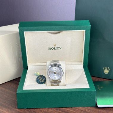 Rolex Replica Watch Oyster Perpetual 124300 Silver Dial Clean Factory 41mm
