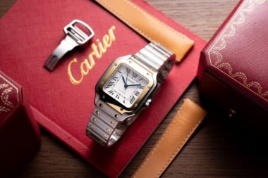 Cartier Replica Watch Santos Demi White Dial BV Factory 35.2mm
