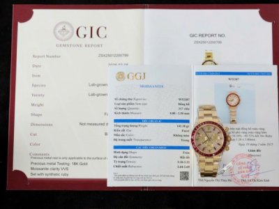 Rolex Daytona 126598TRU Replica Watches Custom Gold Wrapped + Ruby + Diamonds Moissanite 40mm